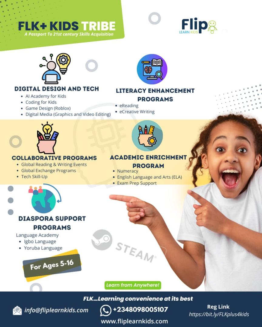 FLK+ Kids Tribe programme pathways